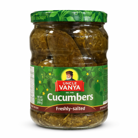 Cucumbers freshly salted