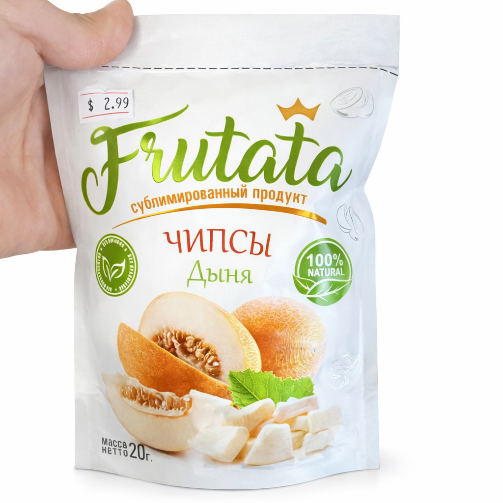 Frutato Freeze-Dried Melon Chips 20g