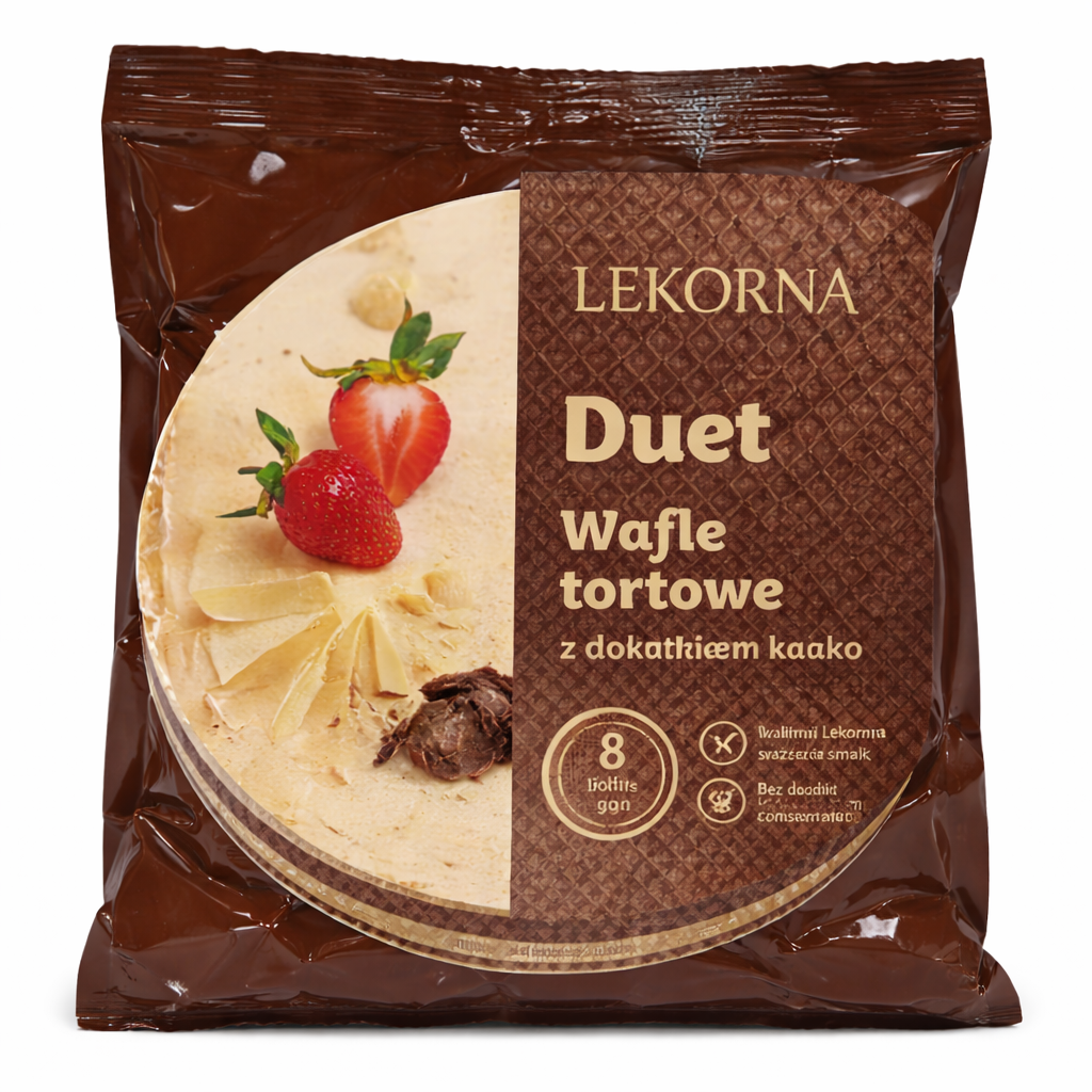Lekorna Duet Cocoa Cake Wafer Sheets 90g