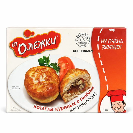 OT Oleshky Chicken Cutlets with Mushrooms